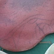 Set of 3 handmade raku ceramic trivets.