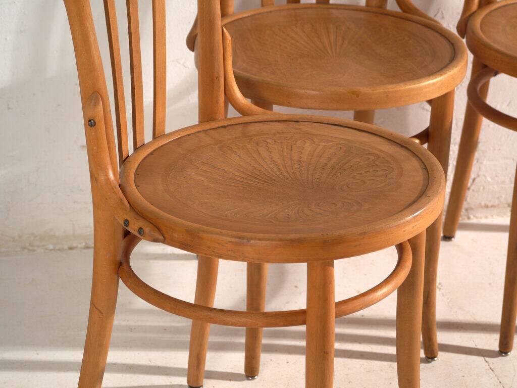 Antique bentwood chairs in Thonet style – Central Europe, circa 1930 #1 – Set of 4 pieces