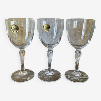 3 verres cristal d’arques