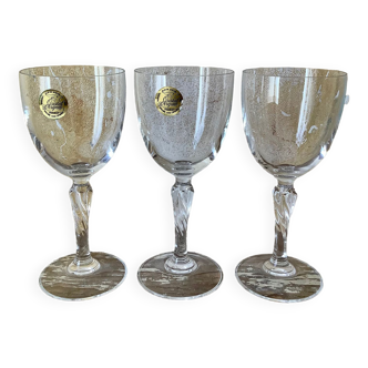 3 verres cristal d’arques