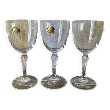 3 verres cristal d’arques