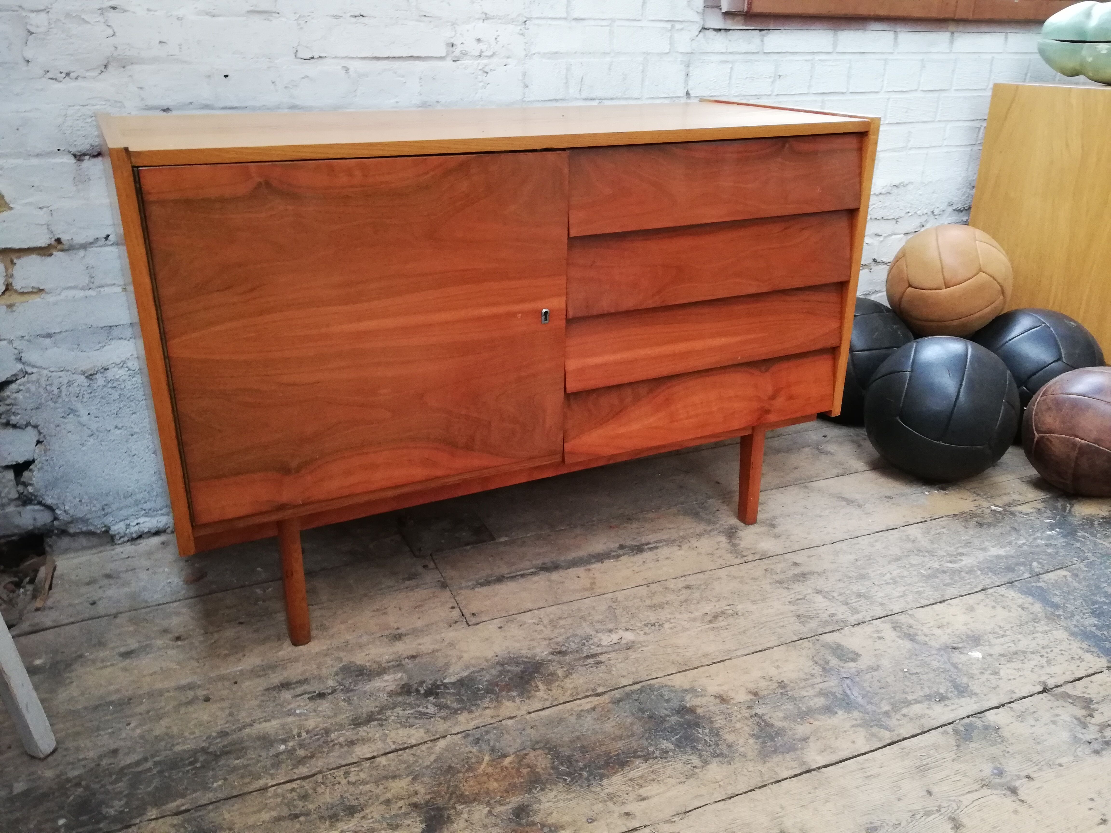 Vintage chest of drawers, Czech row1960, Jiří Jiroutek, vintage