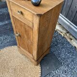 Bedside restored in solid oak