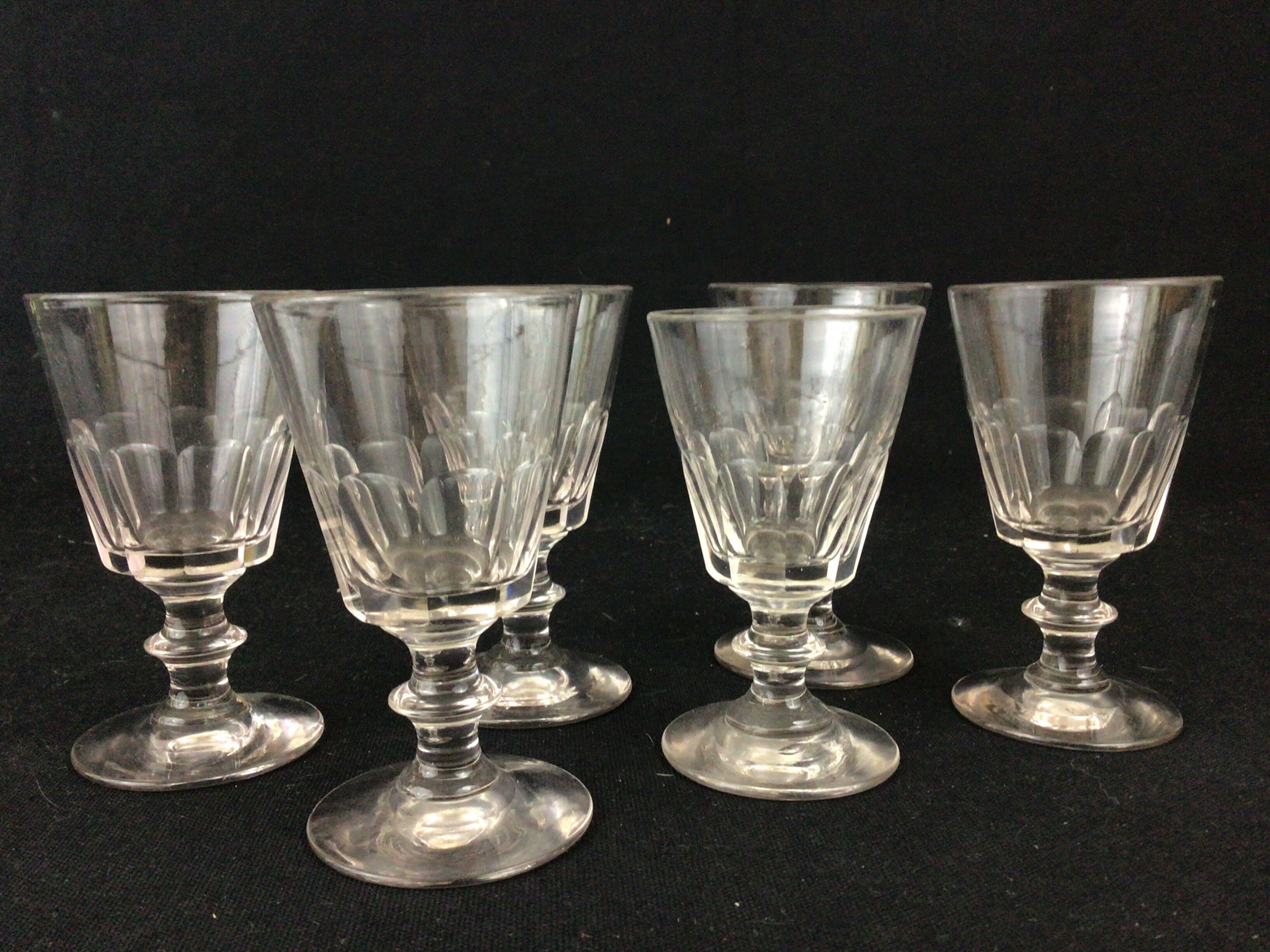 6 crystal glasses of Baccarat Saint Louis XIXeme