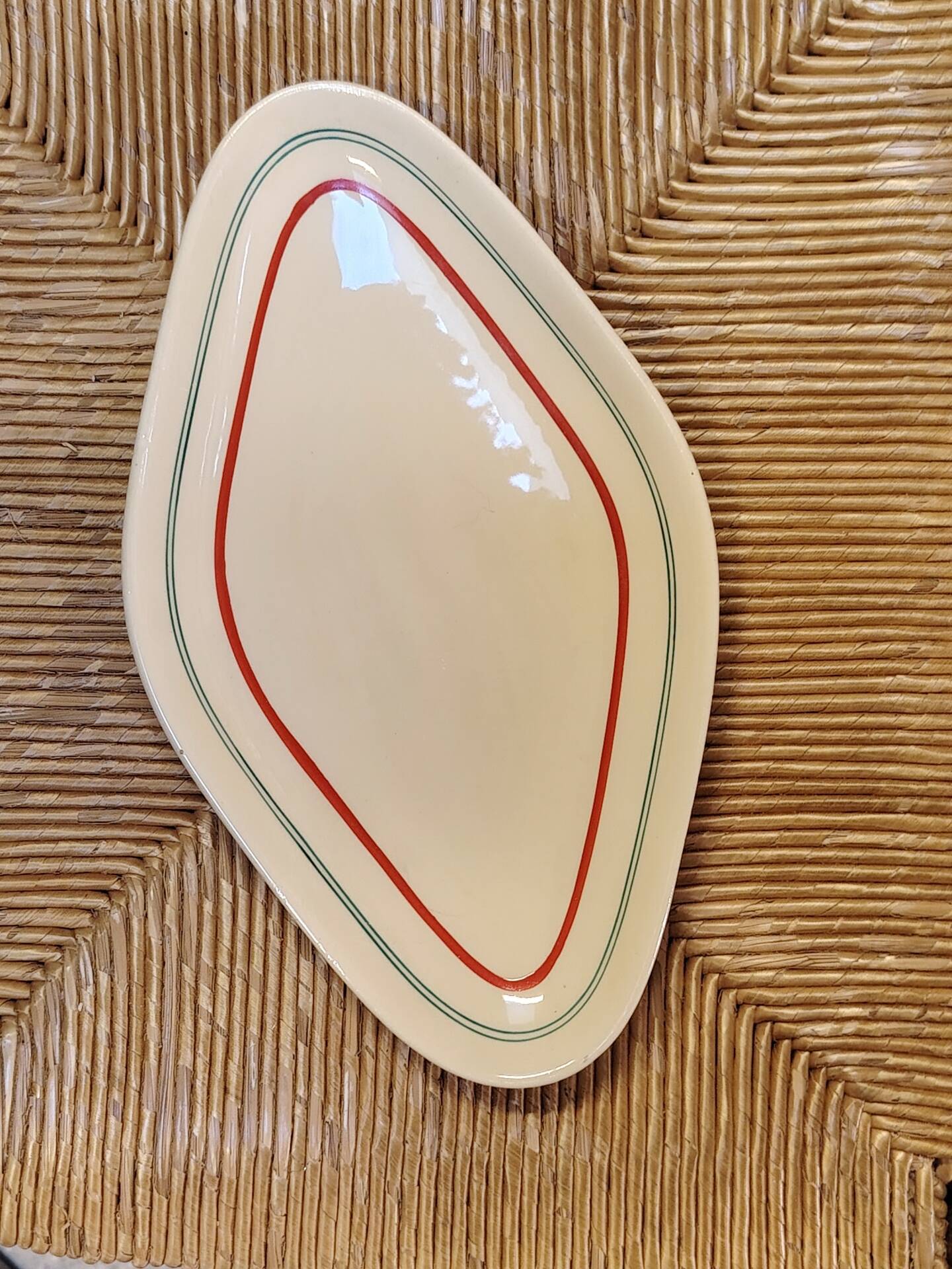Set of 2 diamond-shaped serving dishes Moulin des Loups model Stanislas