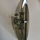 Vintage wall lamp in smoked glass design italy 70's