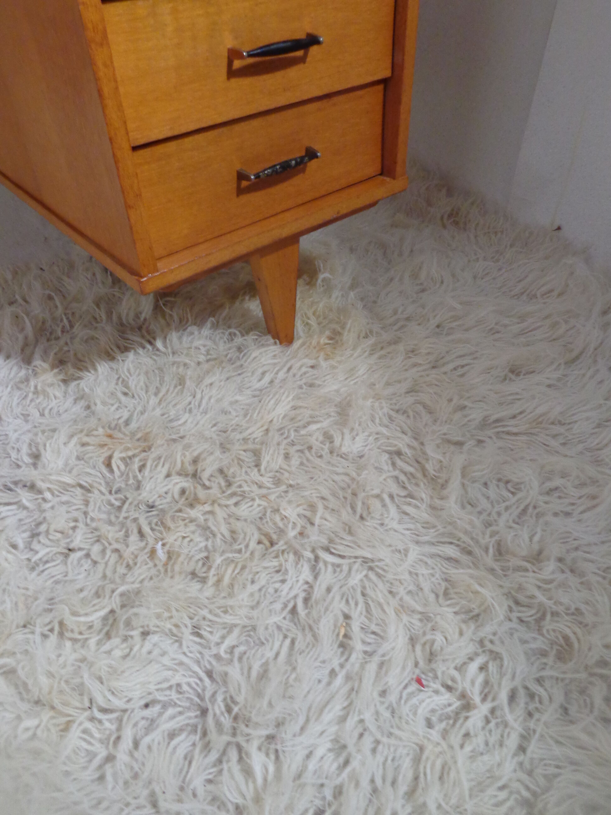 Vintage desk shape bean feet compass year 60