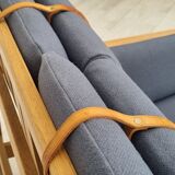 1970s, Danish design by Børge Mogensen, sofa model 2252, oak, furniture wool