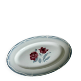 Ancien plat de service ovale faïence Sarreguemines Alesia