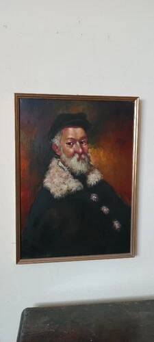Painting Portrait Woman Signed P. CAPUTO