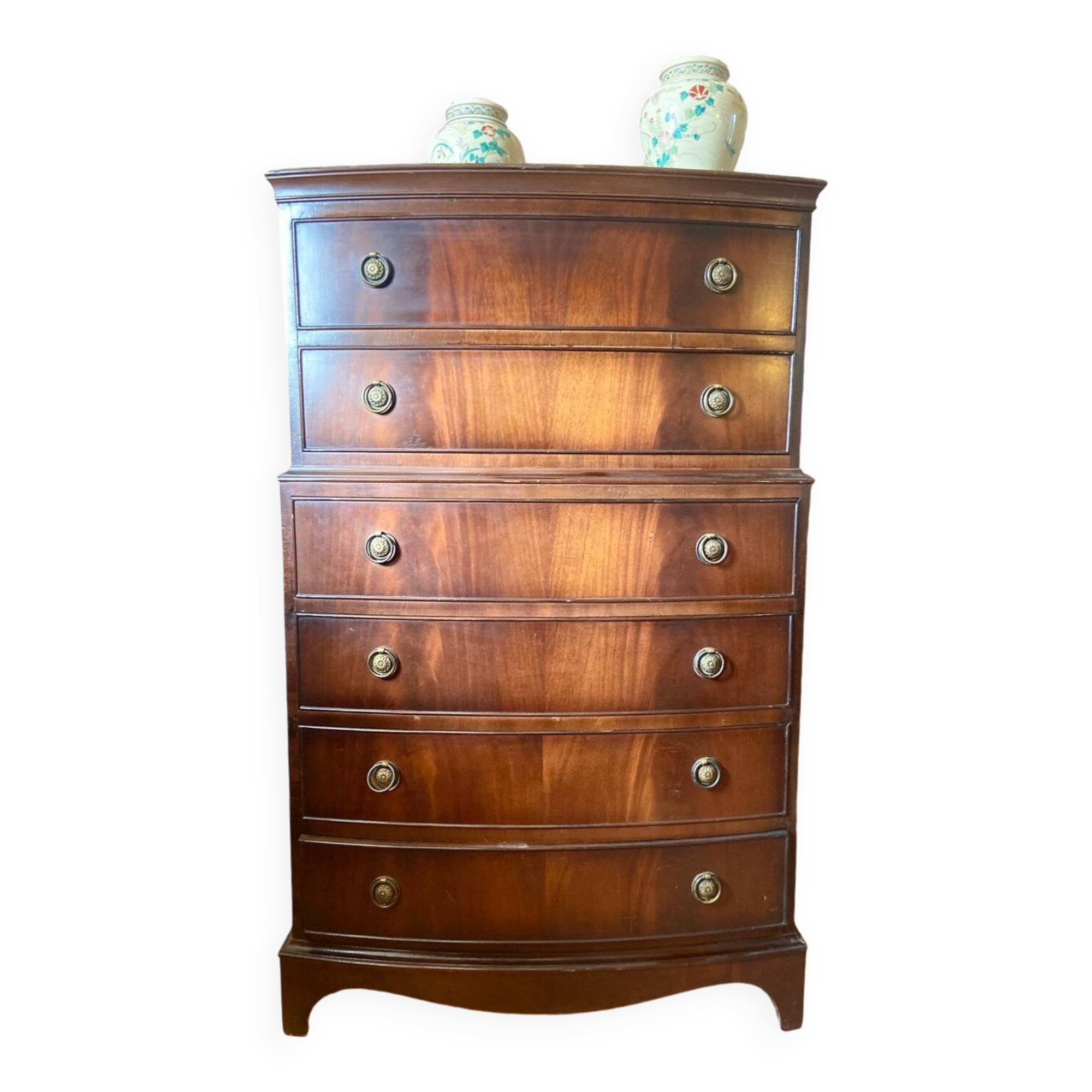Large English chest of drawers - mahogany