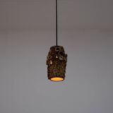 Sculptural ceramic pendant lamps by Bodil Marie Nielsen