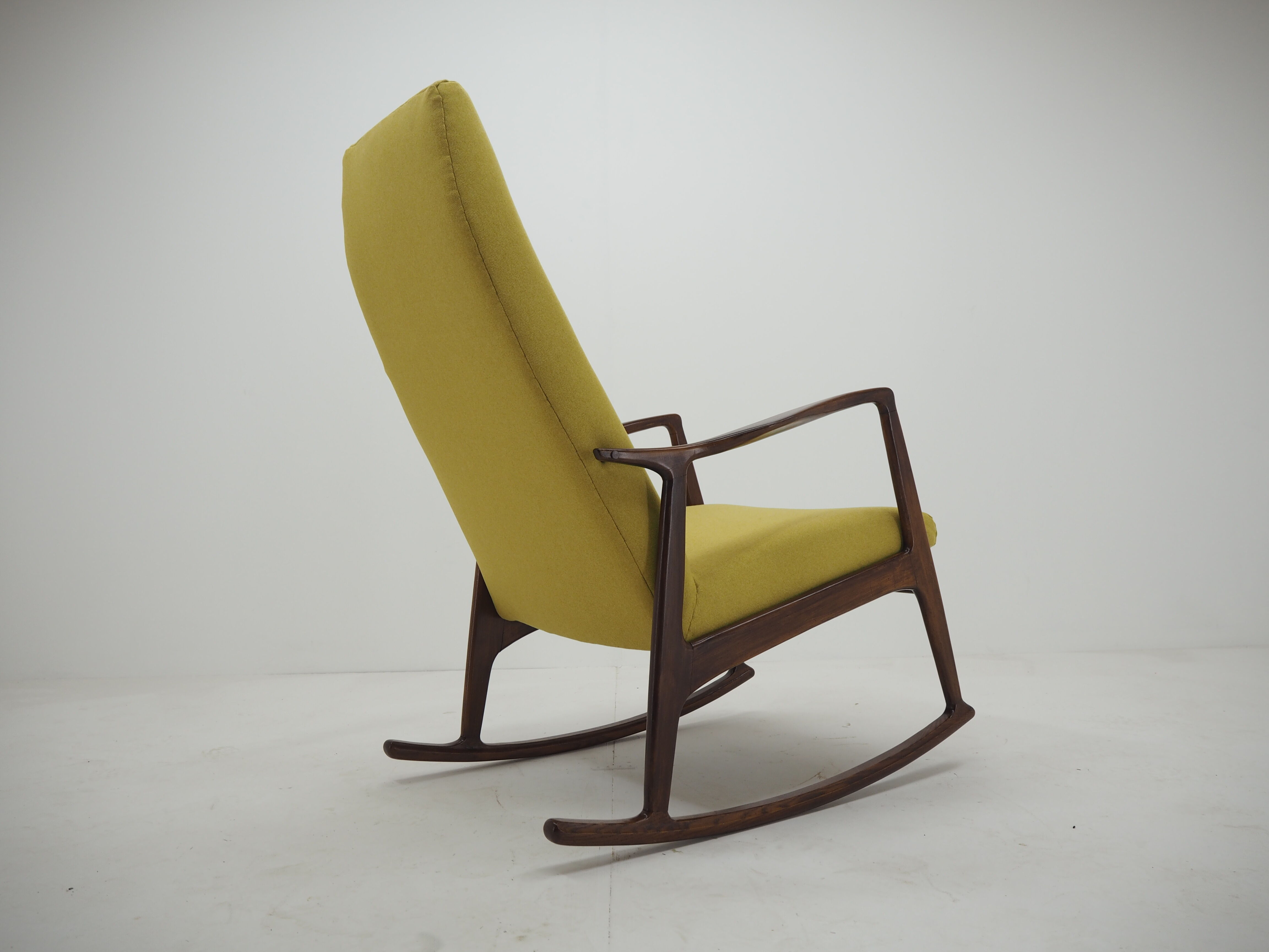 1960s Stylish Beech Rocking Chair,Czechoslovakia