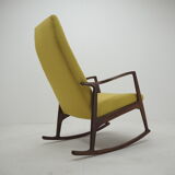 1960s Stylish Beech Rocking Chair,Czechoslovakia