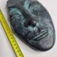 Patinated plaster replica of an ancient Greek face, signed