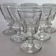 6 crystal glasses from Baccarat / Saint Louis / Caton