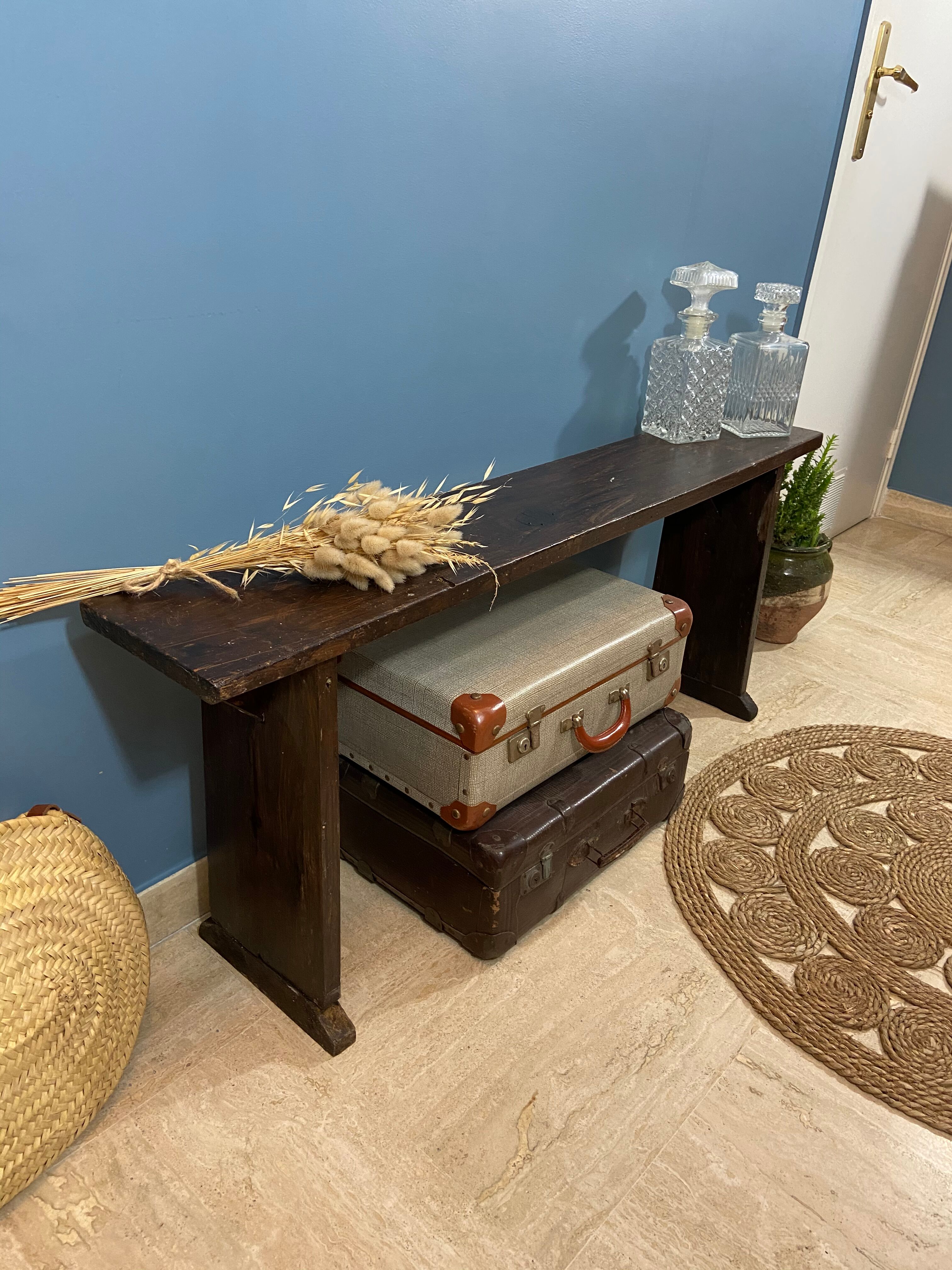 Small old farm bench