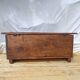 Old Gothic chest 17th century solid oak