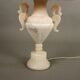 Antique table lamp in alabaster, Italy, 20th century.