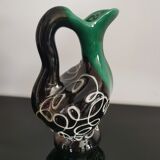 Ceramic liqueur service, zoomorphic, signed Vallauris