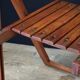 Vintage wood folding chair
