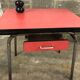 Red formica table