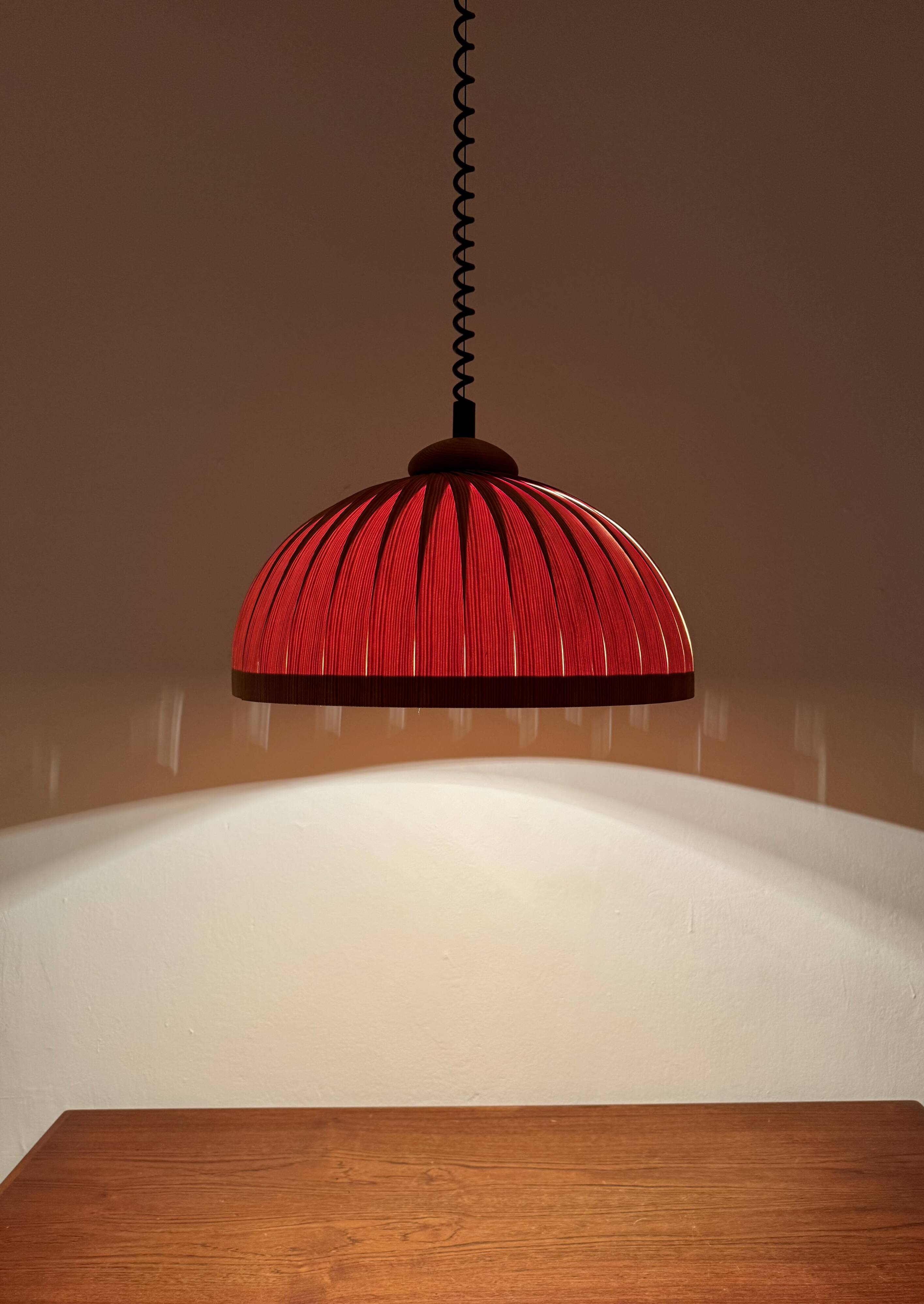 Large Wooden Pendant Lamp
