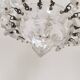 Lustre ancien à pampilles  , suspension vintage , shabby chic