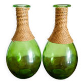 Lot de 2 bouteilles style dame-jeanne