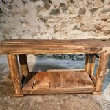 Antique oak workbench, circa 1900