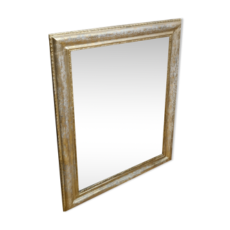 Mirror 1900 original wood 70x58 mercury glass