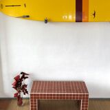 Ceramic tile bench