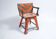 Pine chair from the 1940s with recent trompe l'oeil paint.