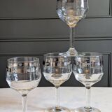 Verres à pied art déco