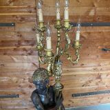 Nubian torch floor lamp