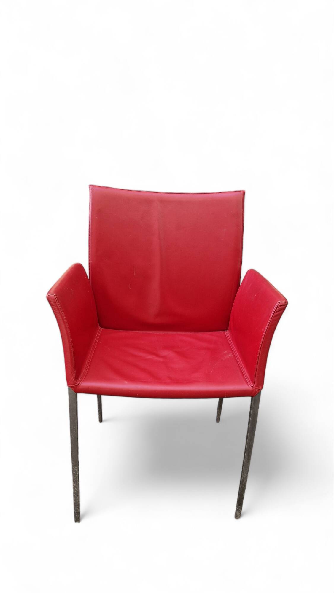 Roberto barbieri for zanotta, 2 armchairs and 4 “lia” chairs