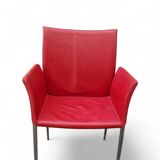 Roberto barbieri for zanotta, 2 armchairs and 4 “lia” chairs
