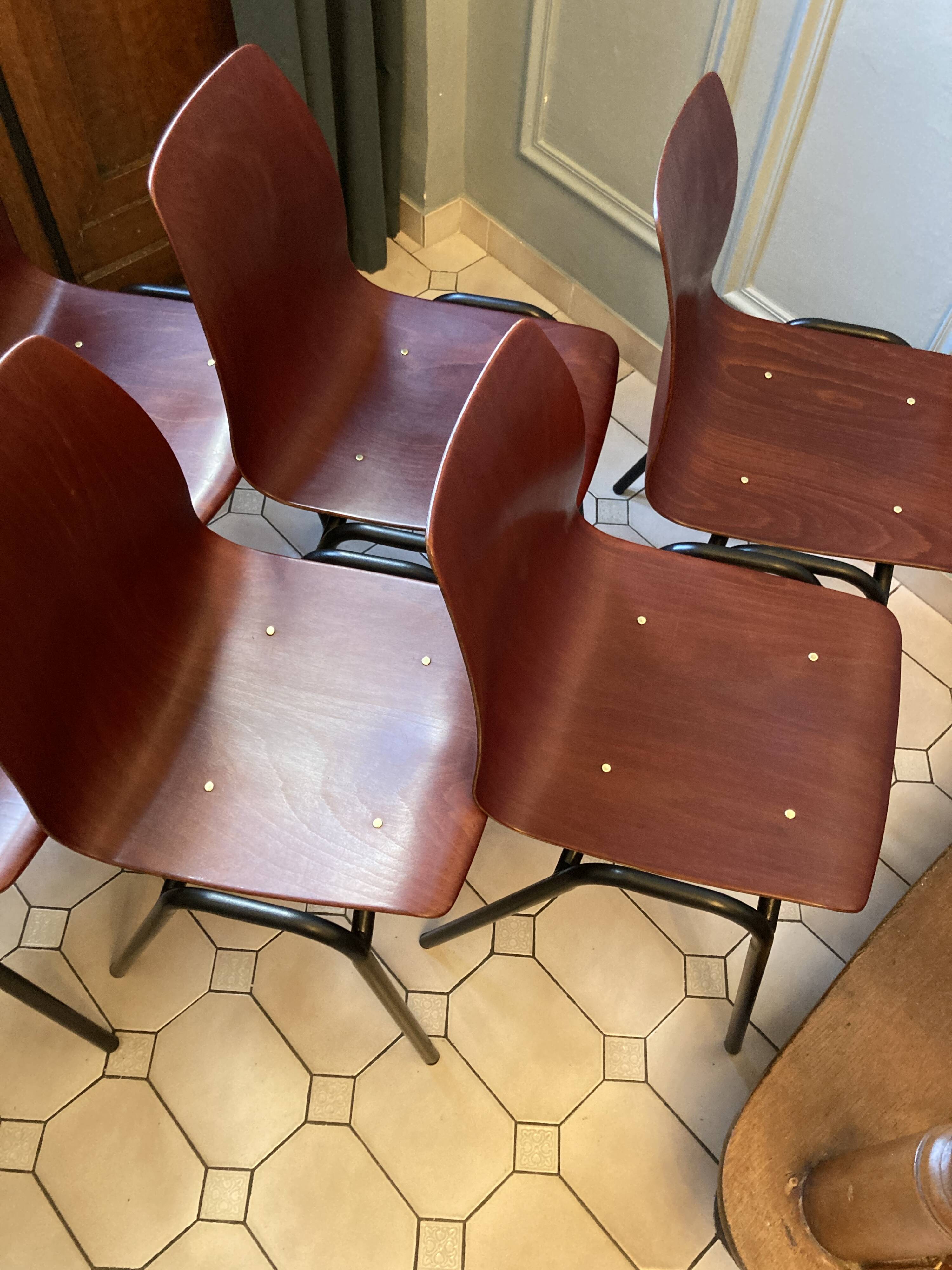 6 German Pagwood chairs - Pagholz