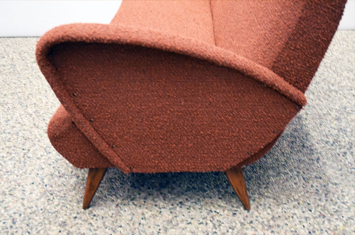 Mid-century three seats sofa of Italian production, 1950s