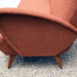 Mid-century three seats sofa of Italian production, 1950s