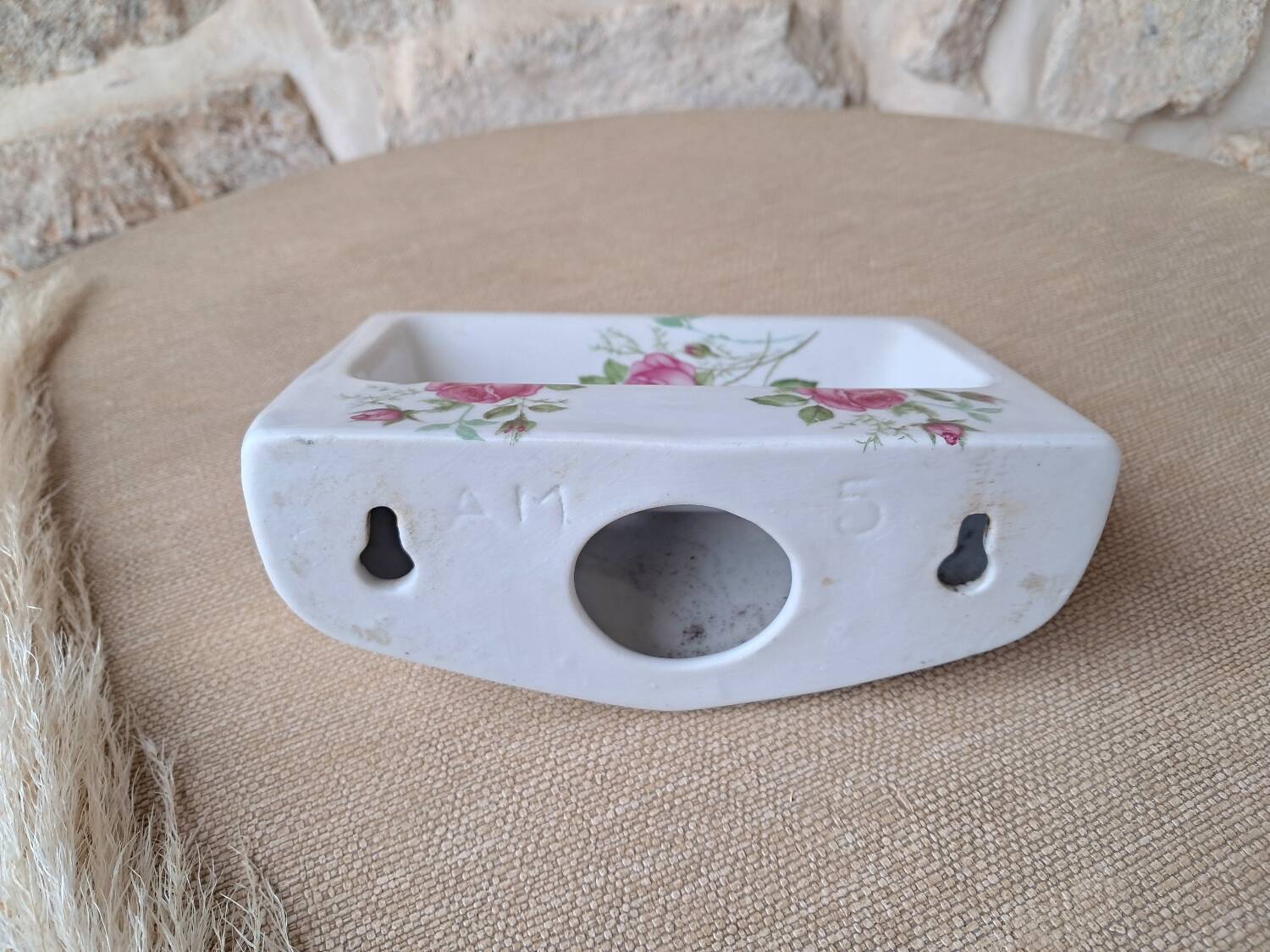 Antique ceramic soap dish