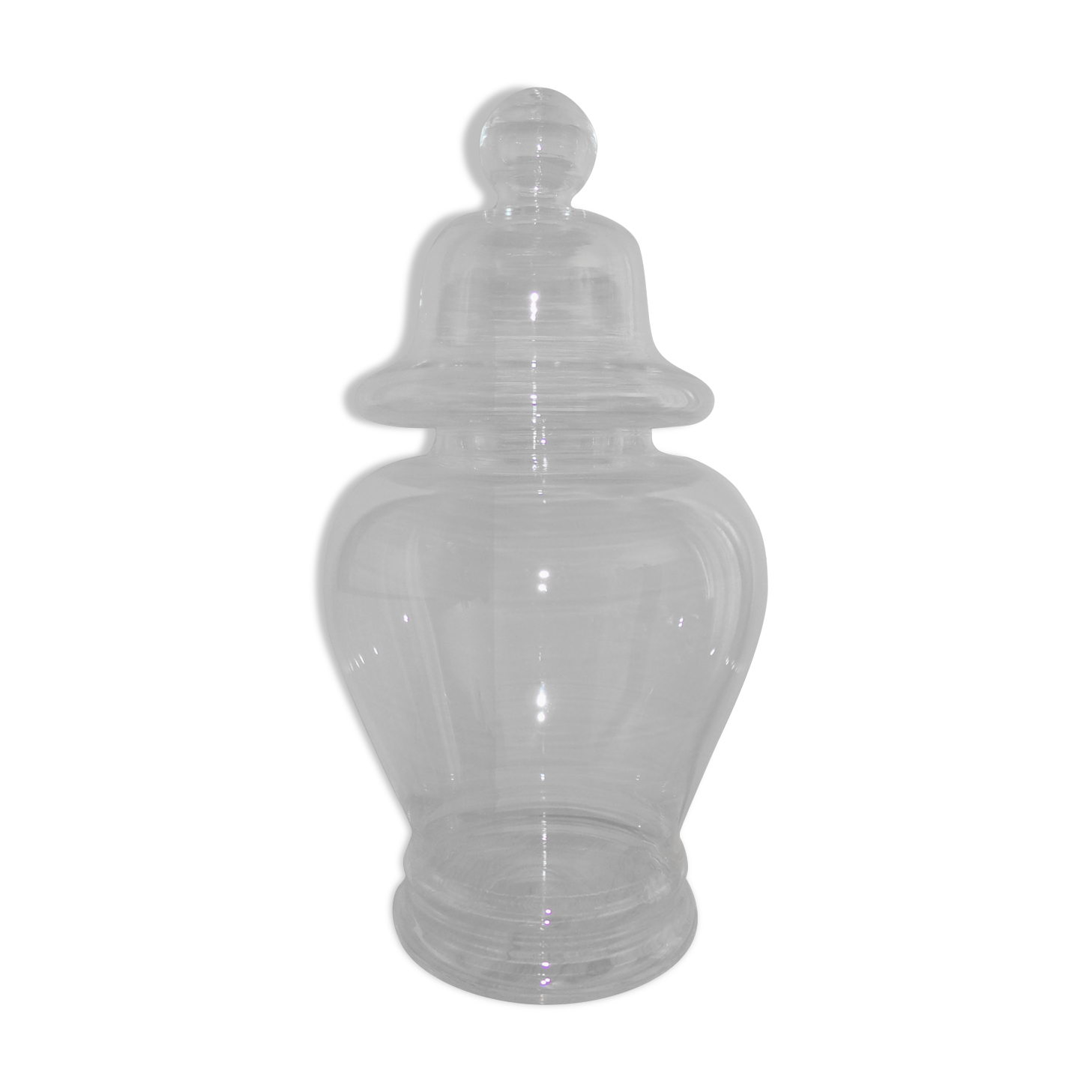 Large glass apothecary jar