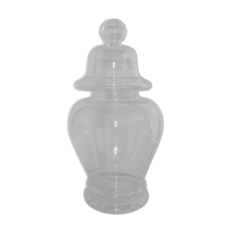 Large glass apothecary jar