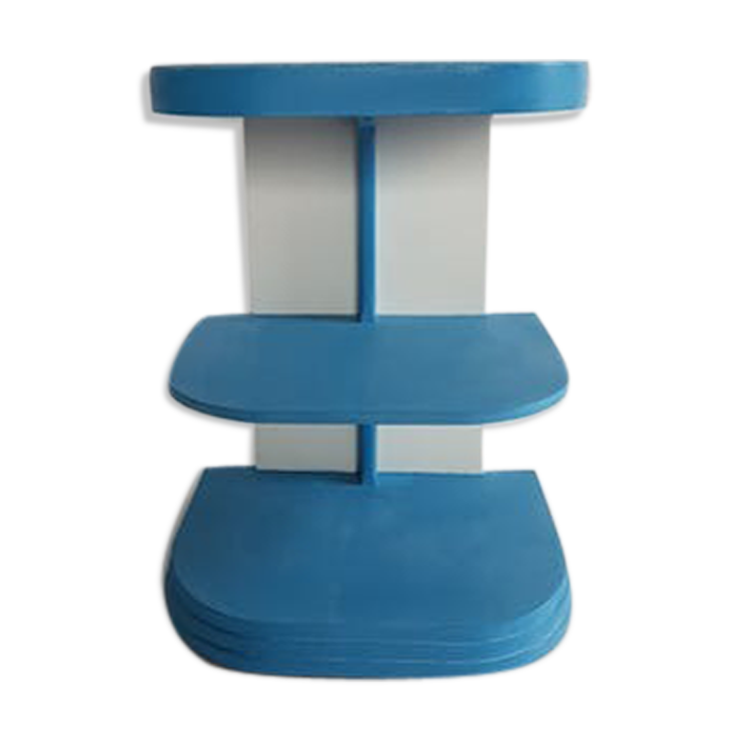Blue bedside table