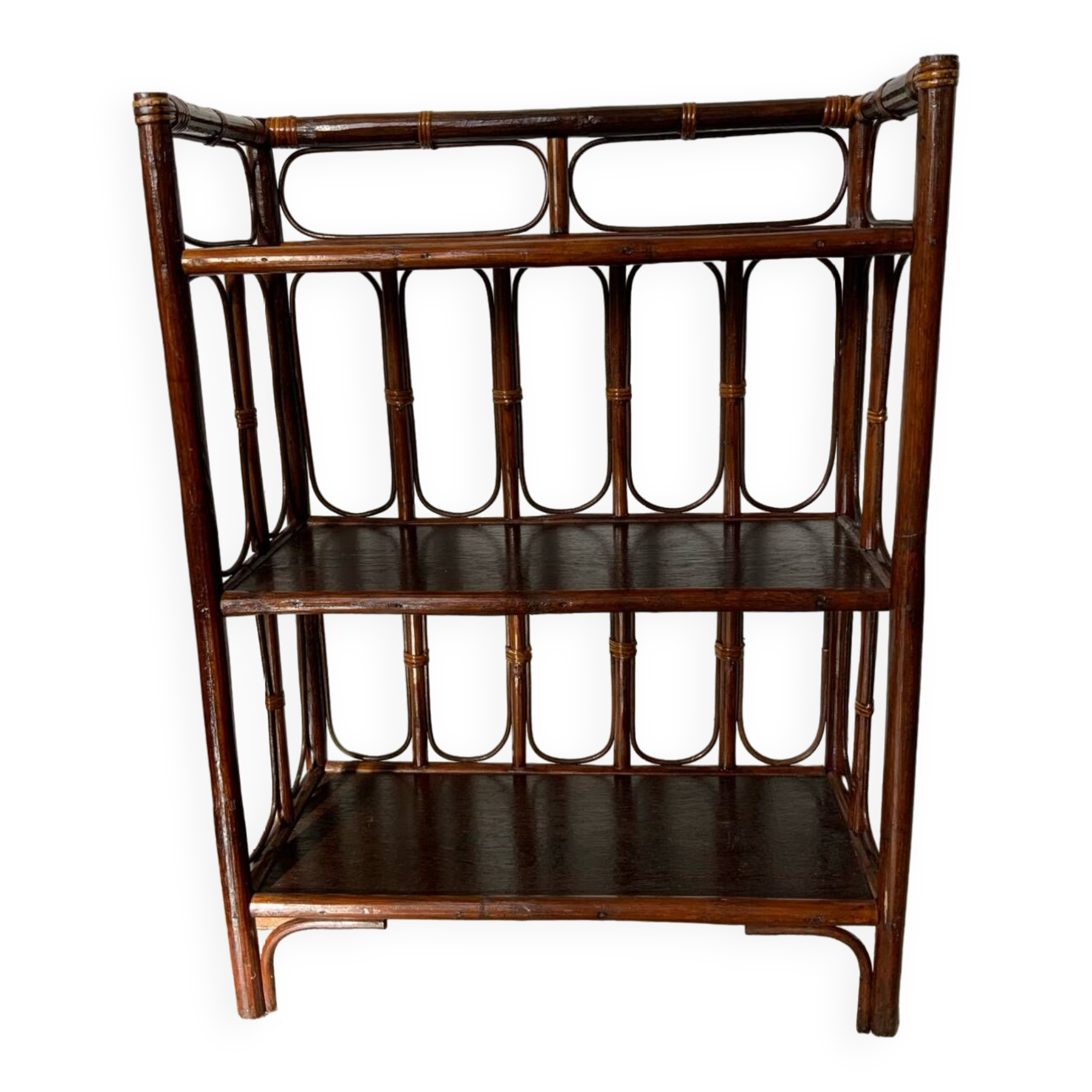 Rattan shelf