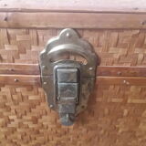 Wooden trunk with braiding