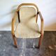 Bentwood armchair from the 1980s, upholstered, Scandinavian style, for dining room or office.