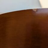 Set of 2 wooden and velvet chairs