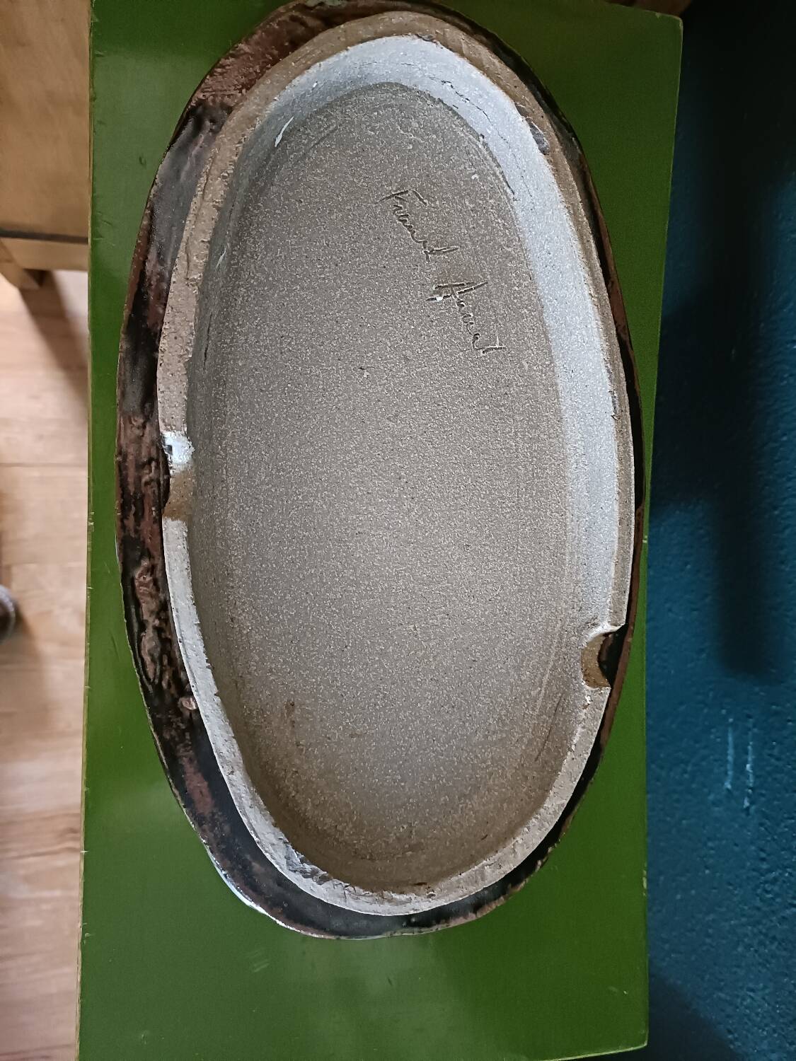 Japanese-style glazed terracotta planter