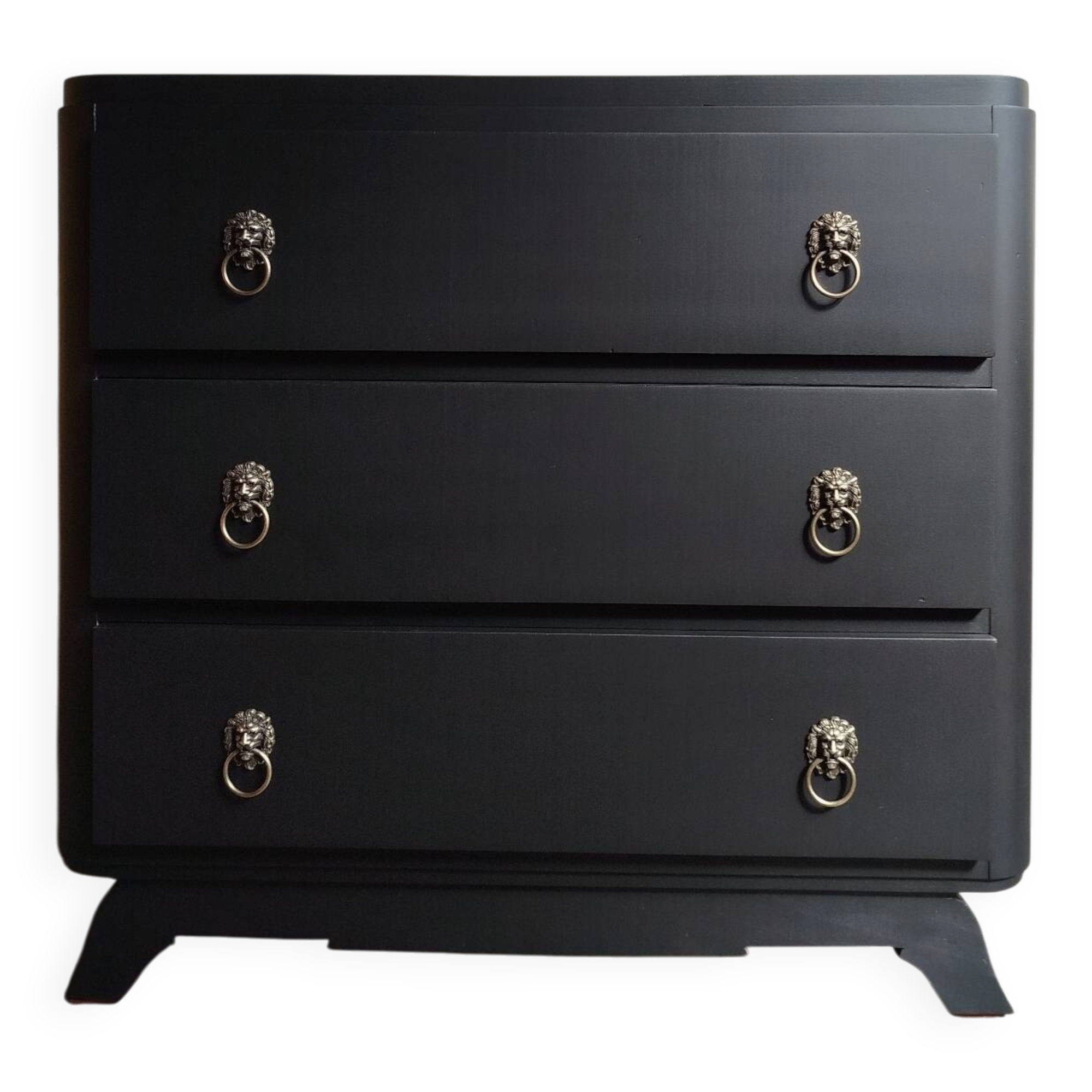 Commode vintage noire